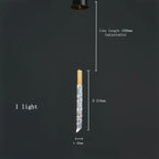 Gold Crystal LED Chandelier for Modern Loft Living Room Staircase