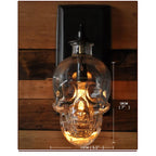 Skull Light Glass Sconce - Creative Nordic Design Wall LED Lamp