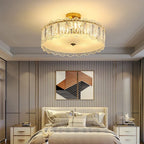 Romantic Glass Chandelier Luxury Ceiling Pendant Light Fixture