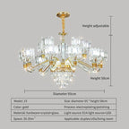 Crystal Chandelier: Elegant European Garden Lamp for Living Room, Bedroom