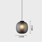 Black Glass Ball Nordic Design LED Table Light for Bedroom and Living Room