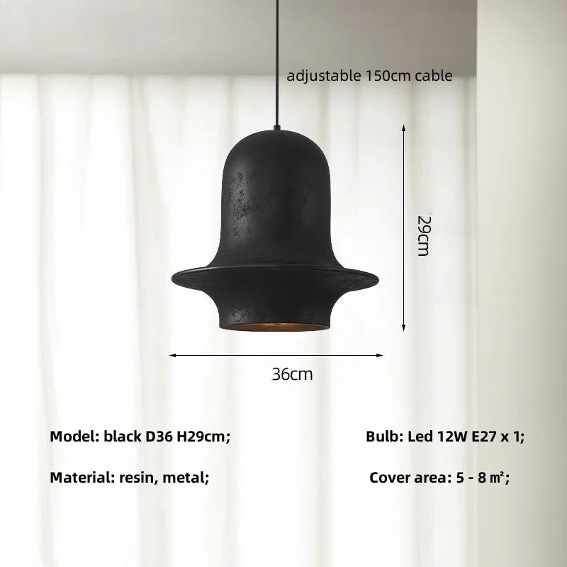 Wabi Sabi Resin Pendant Lights for Home & Bar Decor