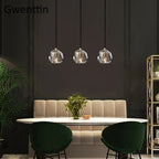 K9 Crystal Pendant Lights: Modern Nordic Gold Hanging Lamp for Living Room, Kitchen Home Decor.