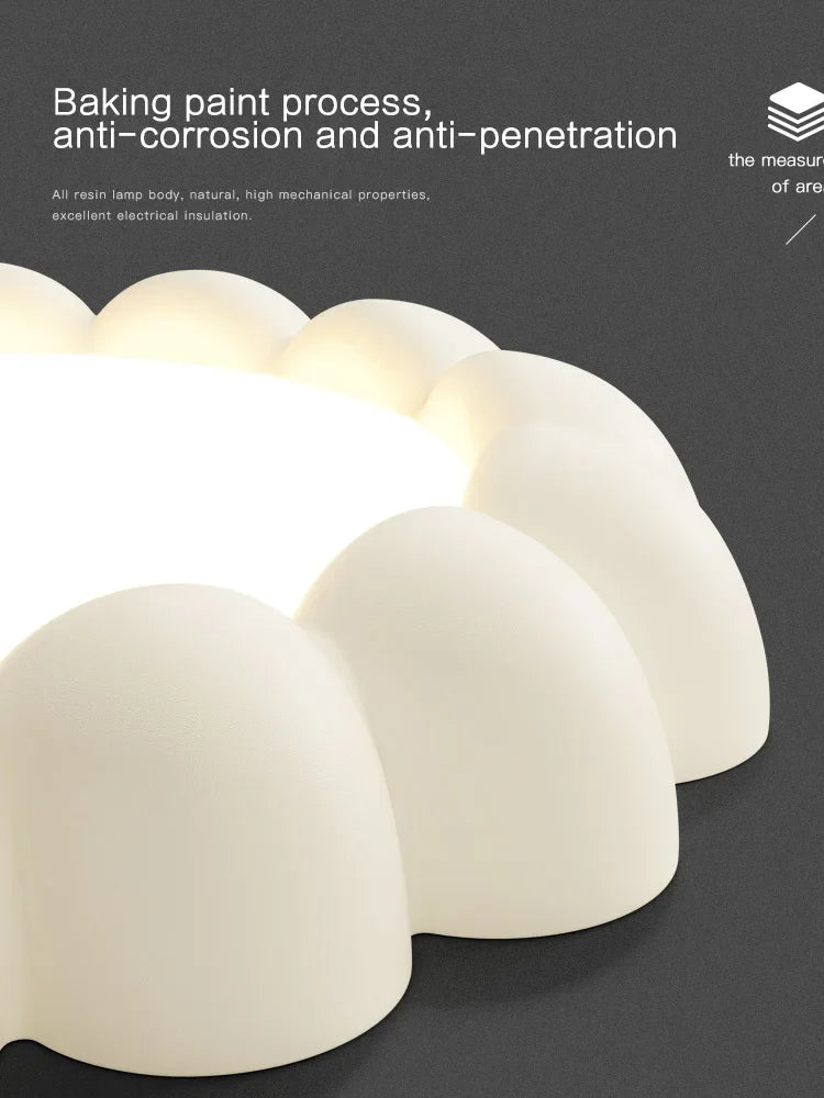 Cream Wind Bedroom Ceiling Lights - Full Spectrum Internet Celebrity Design