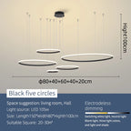 Modern LED Pendant Lights Chrome/Gold Plated for Dining Living Kitchen