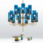 American Lustre Glass Chandelier LED Pendant Light Fixture
