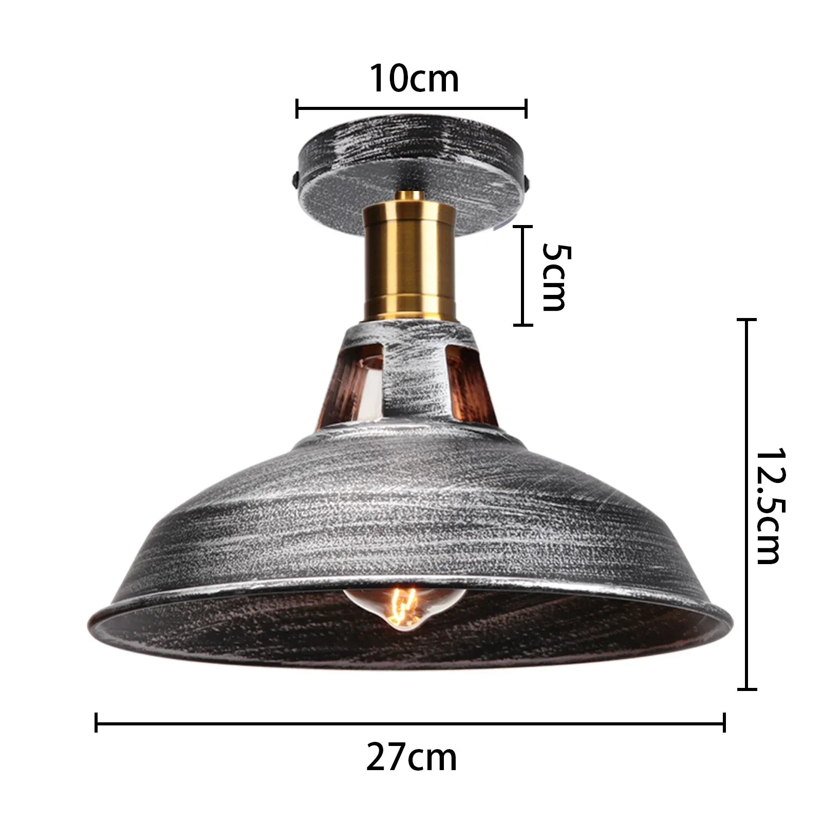 Vintage Industrial LED Metal Ceiling Chandelier Loft Decor E27 Light