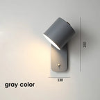 Rotatable Nordic Bedside Wall Lamp with Switch | Adjustable Light for Home Decor & Reading