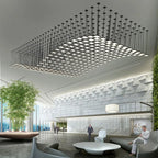 Acrylic Crystal Hanging Chandelier LED Ceiling Pendant Light for Living Room Lobby Customize Hotel