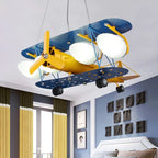 Cartoon Aircraft Ceiling Fan Light for Modern Children's Bedroom