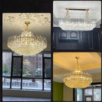 Modern Luxury Crystal Chandelier for Duplex Living Room, Dinning Decor Suspended Light