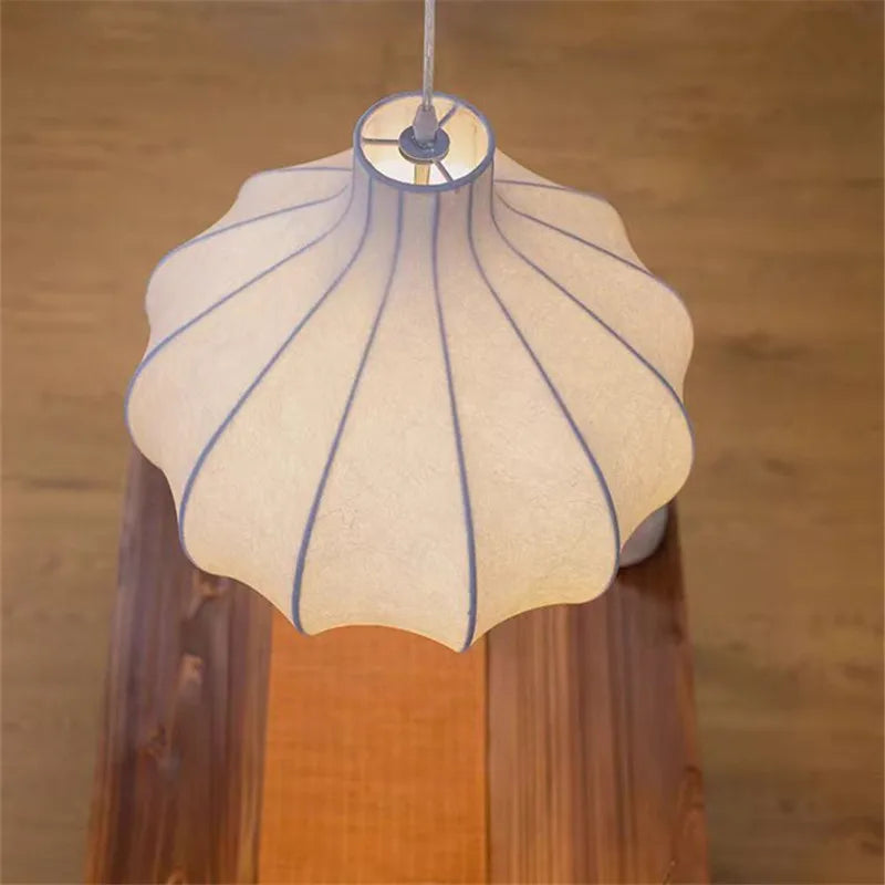Viscontea Silk Pendant Light: Designer Italian Lamp for Living Room, Bedroom, Kitchen & Dining