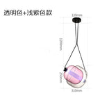 Czech Glass Capsule Pendant Light for Colorful LED Restaurant Bar Chandelier