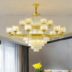 Crystal Chandelier: Elegant Light Luxury Villa Bedroom Living Room Lamp