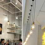 Vintage Industrial Ceiling Pendant Light Base, Simple Retro E27 Lamp Holder Fitting