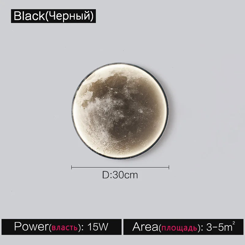 Moon Wall Light: Nordic Modern Decorative Lamp for Bedroom and Living Room