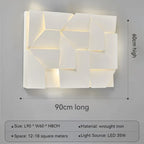 Nordic White LED Wall Lamp - Modern Simple Interior Bedside Lighting