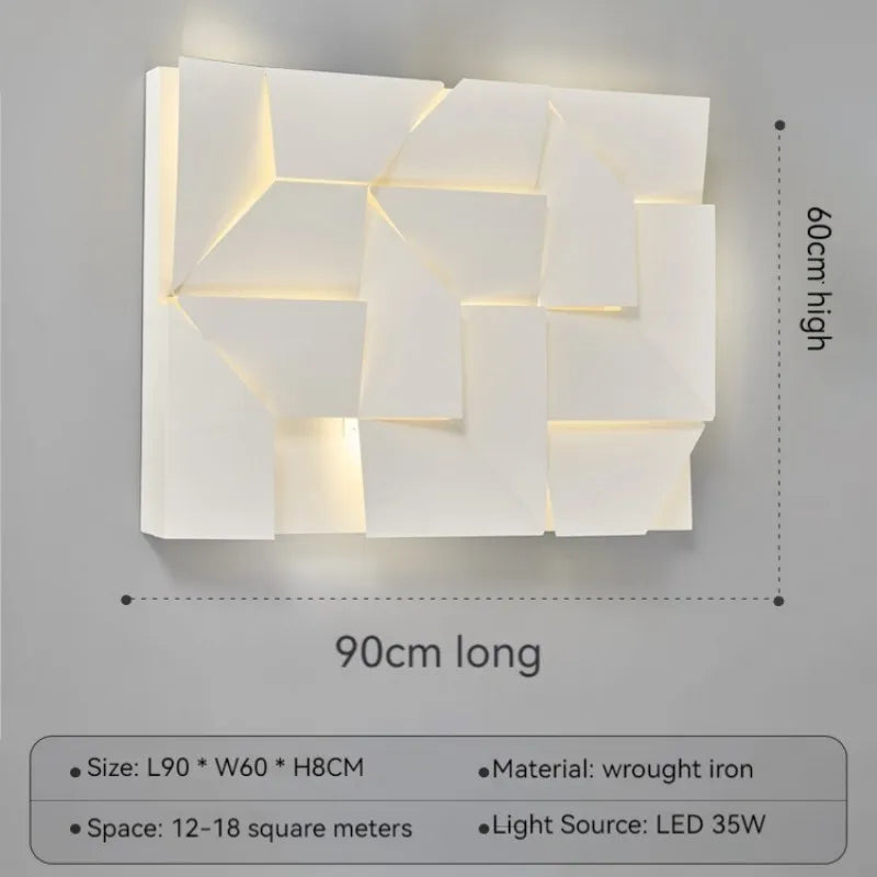 Nordic White LED Wall Lamp - Modern Simple Interior Bedside Lighting