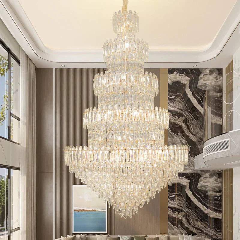 Luxury Crystal Chandelier: Modern European Style Main Dining Room & Living Room Lighting