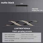 Modern Gold Dimmable LED Pendant Chandelier for Dining Room Kitchen Island