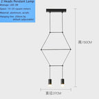 Modern Iron Art DIY Pendant Lamp with 5W G9 LED Bulb - Afralia™