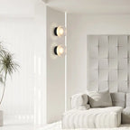 Elegant Glass LED Wall Sconce for Luxury Lighting in Bedroom and Aisle
