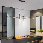 Black Gold Nordic LED Pendant Chandelier for Dining Table - Modern Minimalist Design