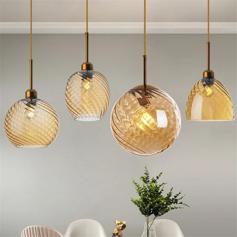 Modern LED Glass Pendant Lights for Home Decor and Ambiance