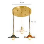 Lotus Leaf Pendant Lights: Modern Nordic Glass Pendant Lamp for Bedroom, Dining Room, Kitchen