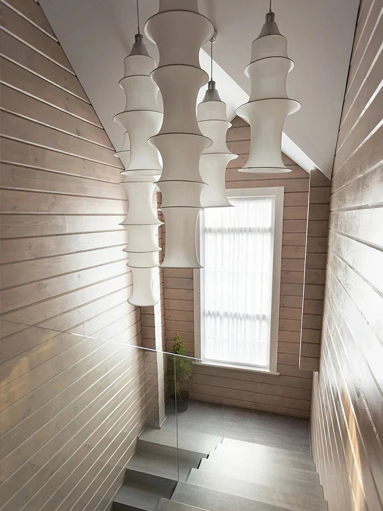 Wabi Sabi Cloth Ceiling Lamp: Japan-inspired Pendant Light for Stylish Home Decor