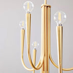 Nordic Gold Chandelier for Living Room Bedroom Attic Home Decor Luminaires