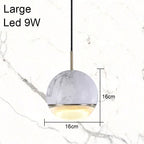 Modern Minimalist Marble Round Chandelier Pendant Lighting
