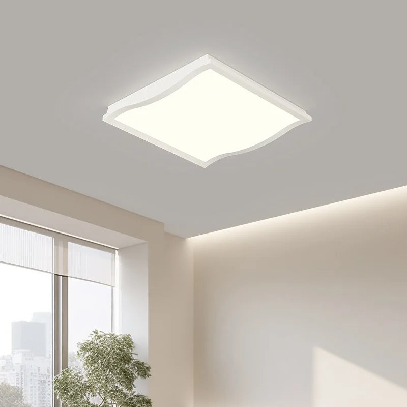 Minimalist LED Ceiling Light in Black & White for Living, Dining, Bedroom & Kitchen