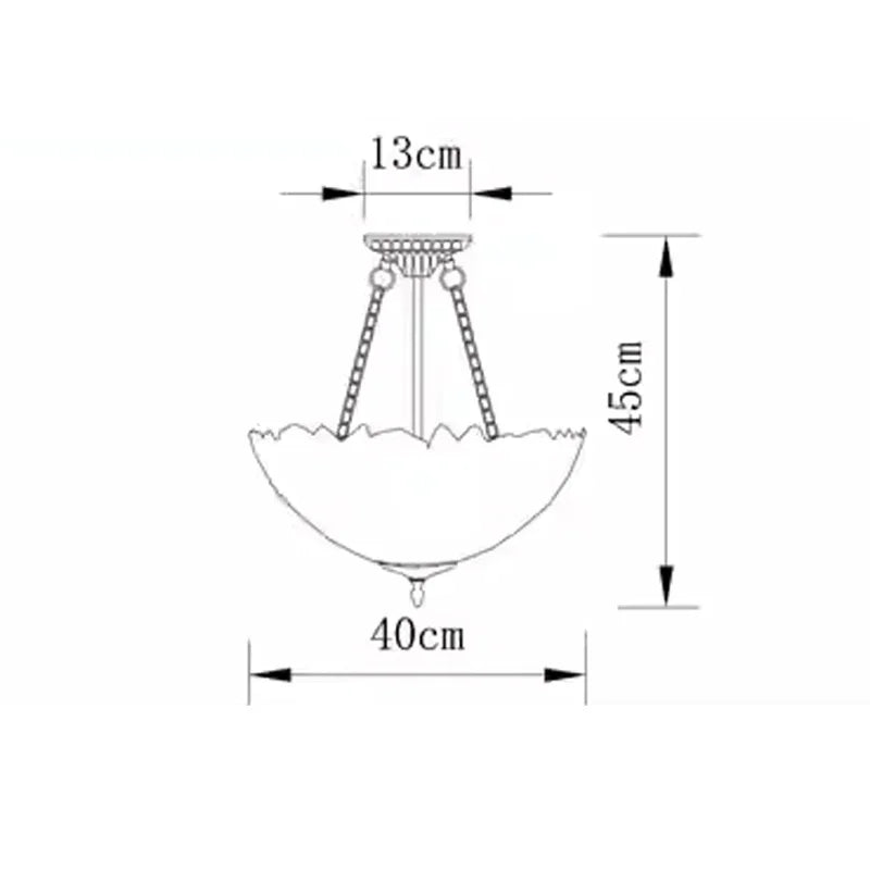 Stained Glass Tiffany Chandelier Pendant Light for Mediterranean Home Decor