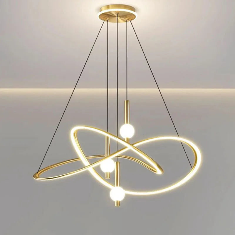 Modern Pendant Light Chandelier for Dining Room Ceiling, LED Indoor Decorative Lighting.