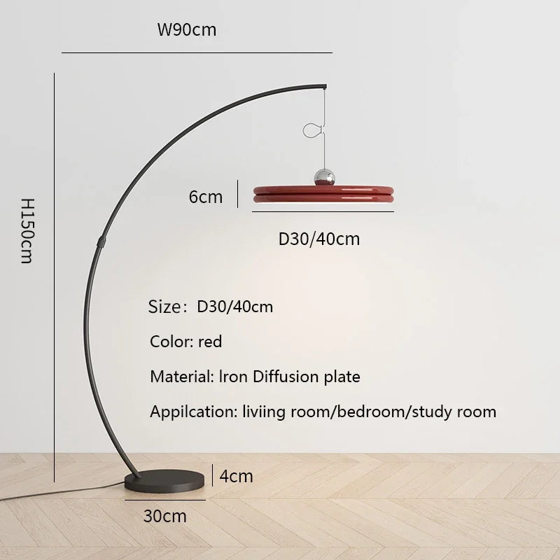 Nordic LED Floor Lamp Modern Minimalism Light Luxury Living Room Fishing Lamp