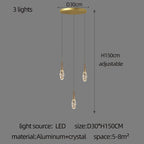 Crystal Penthouse Chandelier: Luxury Staircase Pendant Light for Modern Living Room & Loft