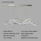 Rose Gold Maillon Pendant Light for Minimalist Dining Room Décor