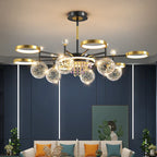 Nordic Glass Ball LED Ceiling Light for Bedroom Living Room Decoration Indoor Lighting