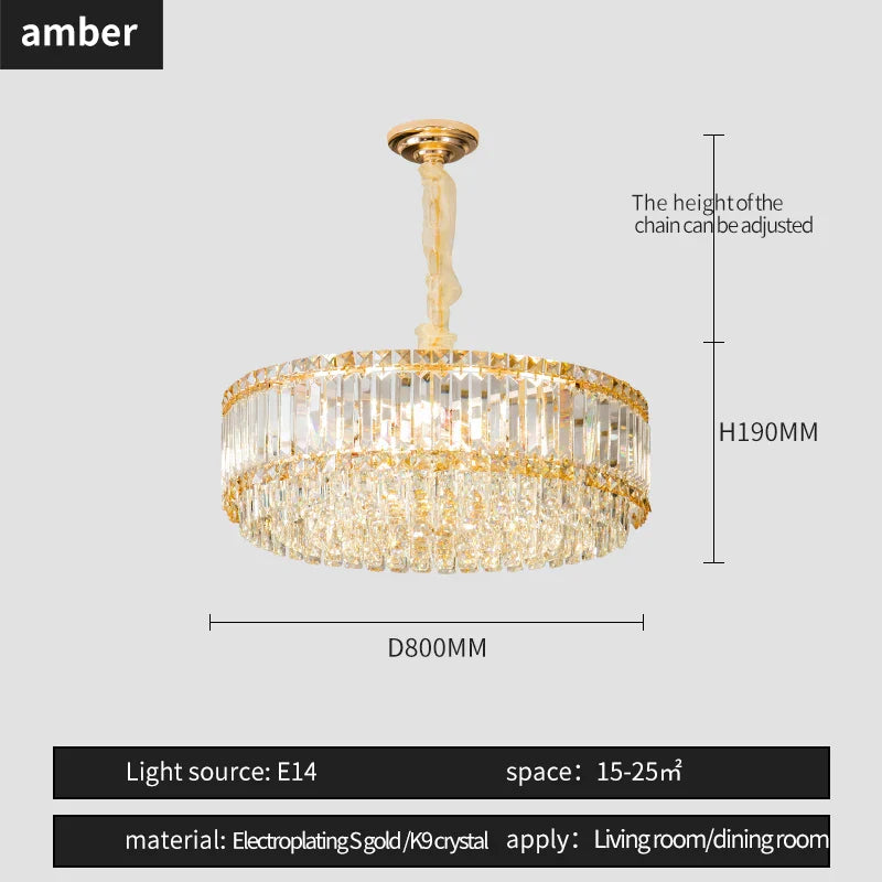 French Crystal Chandelier for Living Room, Dining Room, and Master Bedroom
