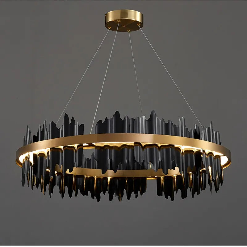 Modern Round LED Chandelier for Home Luxury Decor Lighting