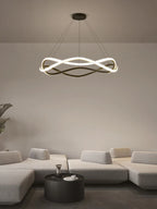 Nordic Circle Chandelier: Modern & Personalized Living Room Lighting