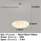 White Cloud LED Chandelier for Children's Room and Living Area