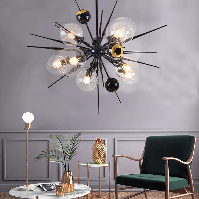 Magic Bean Hanging Ceiling Lamp | Special-Shaped Pendant Chandelier for Living Room