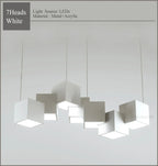 Magic Cube LED Pendant Light for Dining & Living Room by Samsarah Lighting