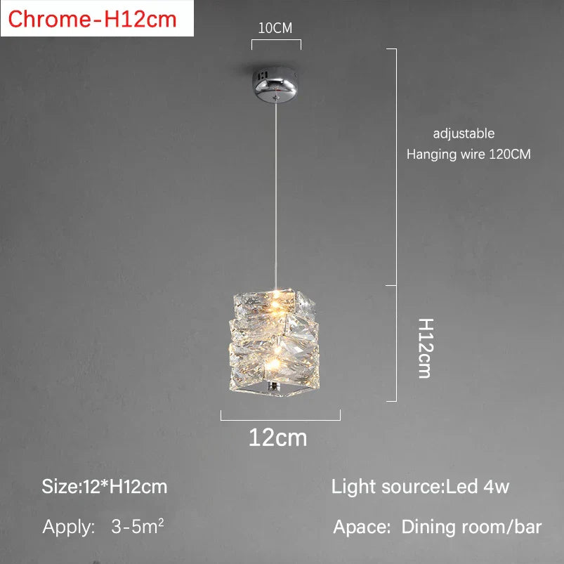 Modern Crystal LED Ceiling Chandelier for Luxury Living Room Décor