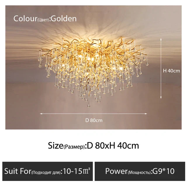 Crystal Ceiling Chandelier - Luxury Lighting for Modern Spaces
