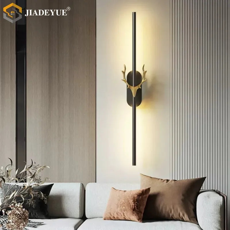Deer Horn LED Wall Lamp for Staircase & Bedroom Decor