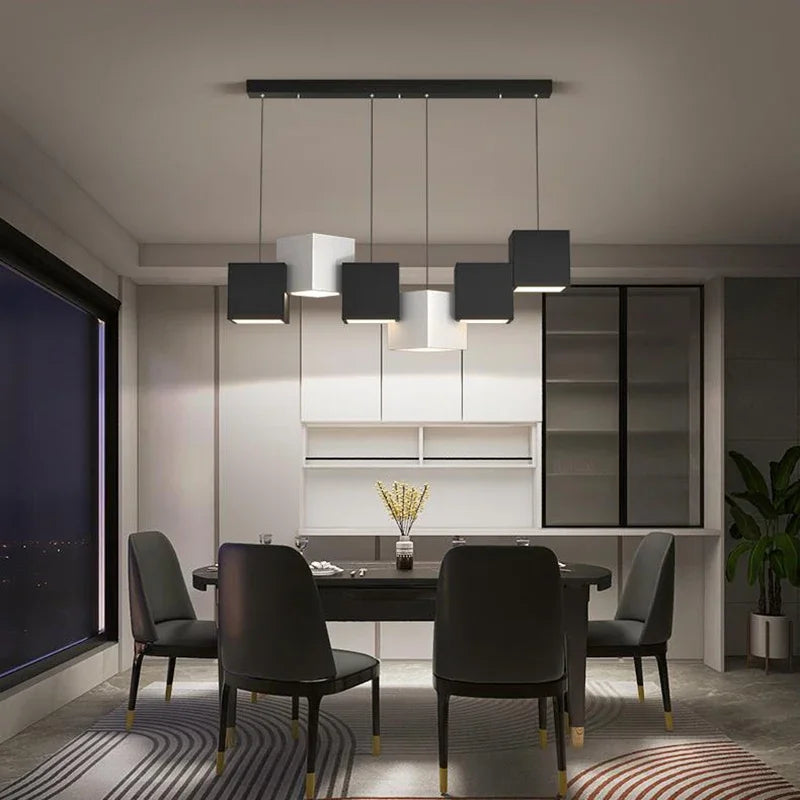 Magic Cube LED Pendant Lights for Dining Room Living Room Fixtures