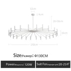 Nordic Modern Chandelier Minimalist Ceiling Light for Living Room Bedroom Dining Home